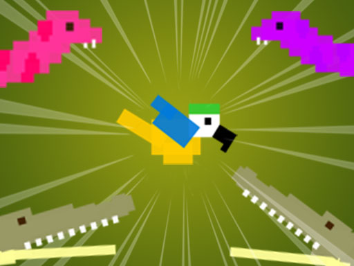 image Blocky Parrot