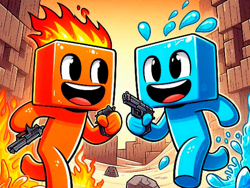 image Fire and Water Blockman