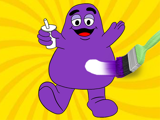 image Grimace Shake Coloring Book