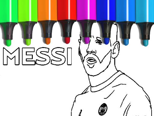 image Messi Coloring Pages