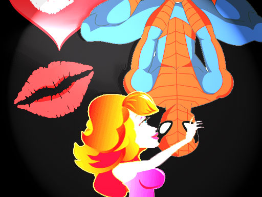 image Spiderman Kiss