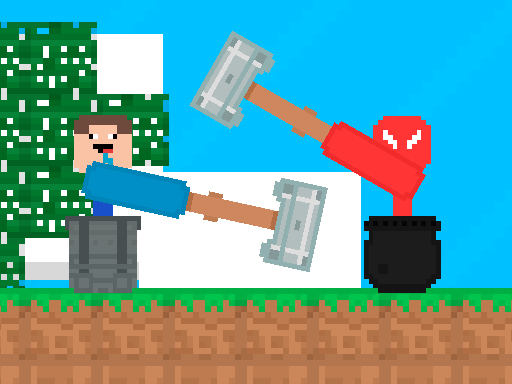 image Stickman vs Noob Hammer