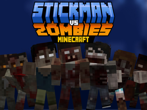 image Stickman vs Zombies Minecraft