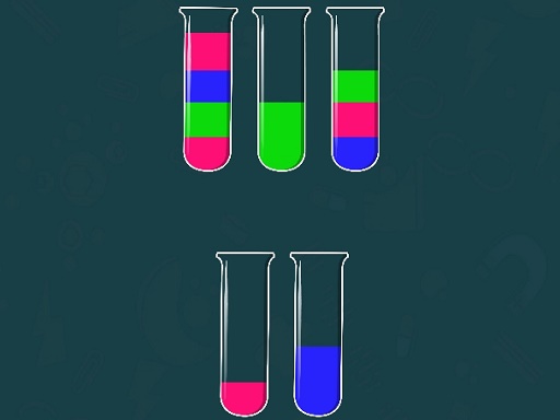 image Water Sorting Color in the bottle