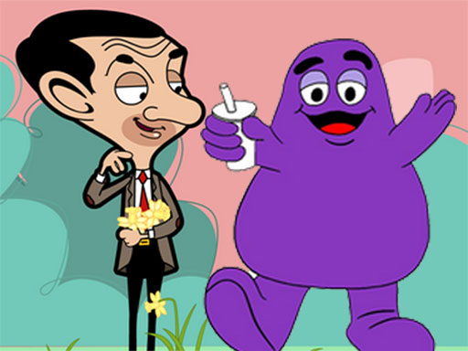 image When Mr Bean meet Grimace